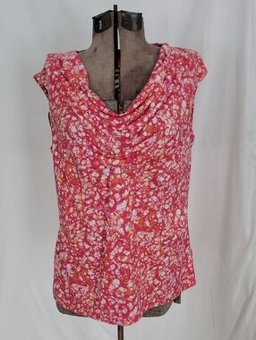 Michael Kors Top, Large, Pink/Orange